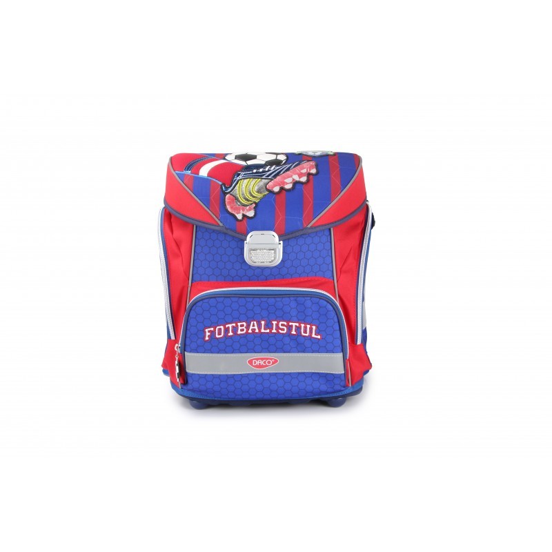 Ghiozdan Fotbalist baieti, 1 compartiment, 3 buzunare, Daco - imagine 3